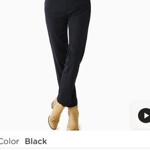 Black Women's Croft & Barrow Effortless Stretch Pull-On Pants (16 short)